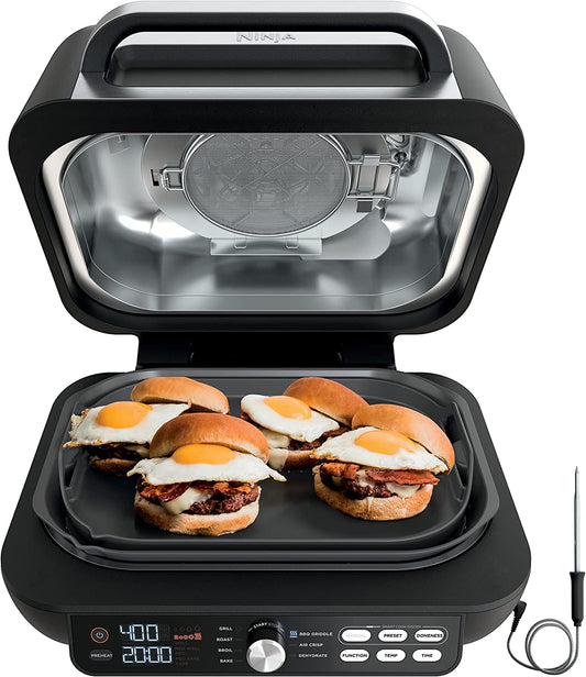 Ninja Foodi Smart XL Pro 7-in-1 Indoor Grill/Griddle Combo - (renewed)